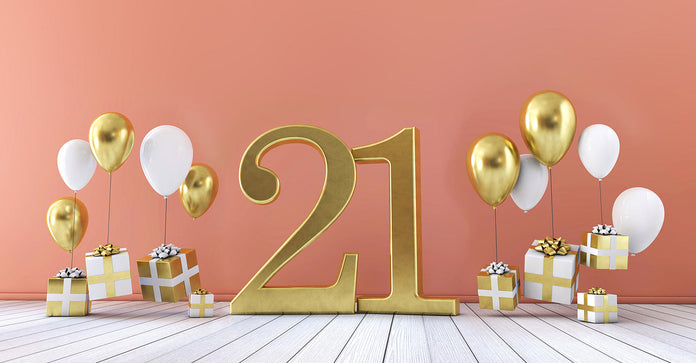21st Birthday gift guide from Gift Card Store.