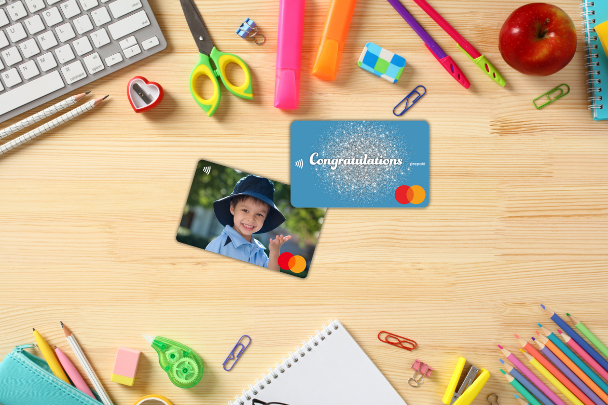 Back to School excitement with a "Congrats" Mastercard® gift card – The perfect way to encourage kids through the school year. Shop now at Gift Card Store.
