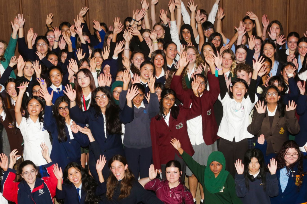 Girls participating in the Harding Miller Education Foundation program, featured on the Gift Card Store blog.