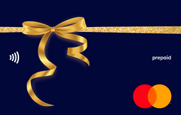 Gold on a dark blue Mastercard gift card shop at Gift Card Store