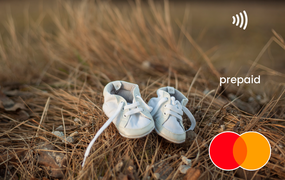 White baby shoes Mastercard gift card shop at Gift Card Store