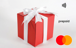Red gift box with a white bow Mastercard gift card shop at Gift Card Store