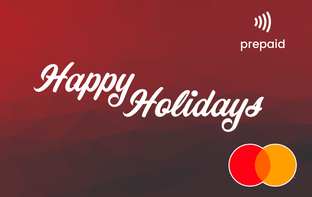 Happy Holidays prepaid Mastercard Gift Card from Gift Card Store