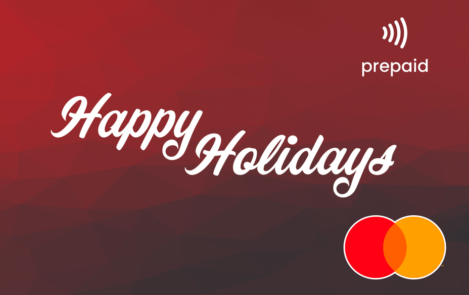Happy Holidays prepaid Mastercard Gift Card from Gift Card Store