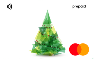 Geometric Christmas tree Mastercard gift card shop at Gift Card Store
