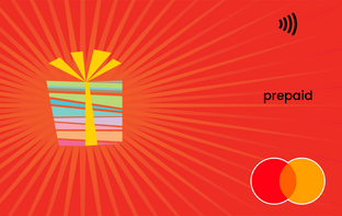 Colorful gift box graphic Mastercard gift card shop at Gift Card Store