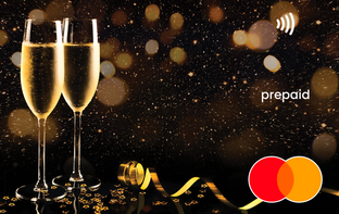 Two champagne glasses Mastercard gift card shop at Gift Card Store