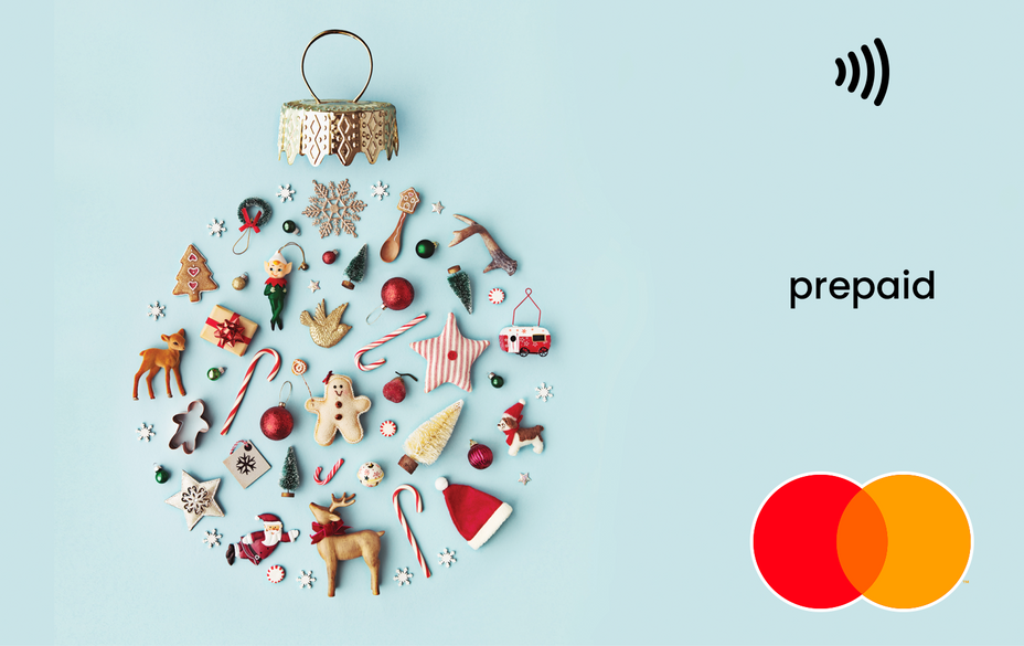 Christmas-themed decorations Mastercard gift card shop at Gift Card Store