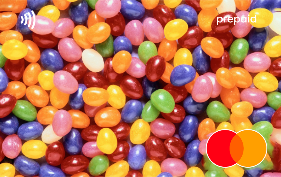 Colorful jelly beans Mastercard gift card shop at Gift Card Store