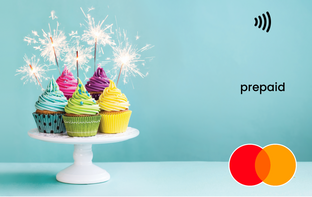 Colorful cupcakes with sparklers Mastercard gift card shop at Gift Card Store