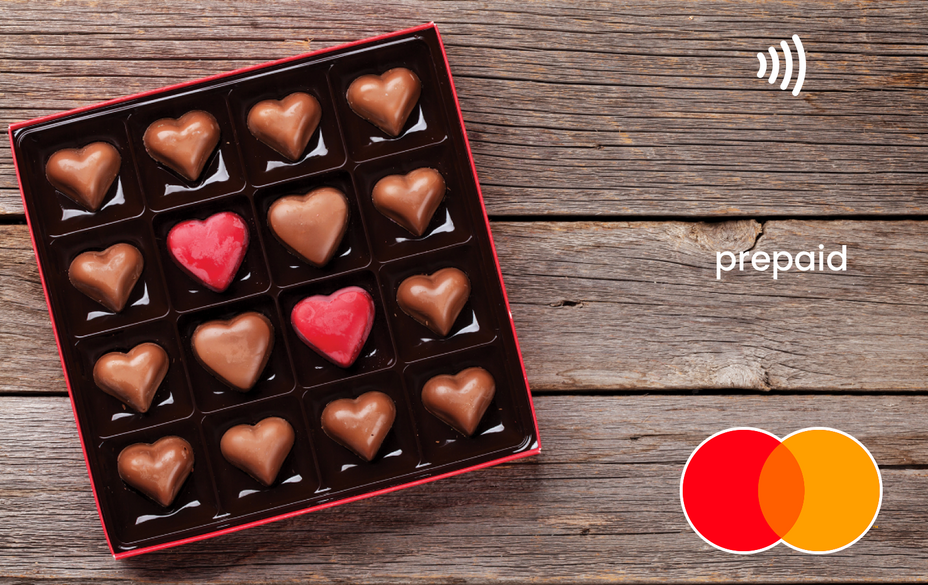 Chocolate valentine's Mastercard gift card shop at Gift Card Store