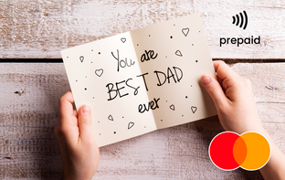 'You are BEST DAD ever' Mastercard gift card shop at Gift Card Store