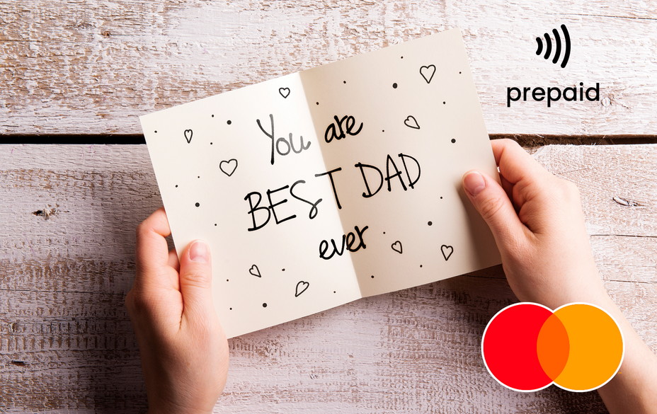 'You are BEST DAD ever' Mastercard gift card shop at Gift Card Store