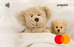 Two teddy bears Mastercard gift card shop at Gift Card Store
