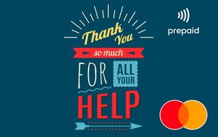 Thank you message Mastercard gift card shop at Gift Card Store