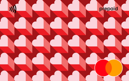 Red and white heart Mastercard gift card shop at Gift Card Store
