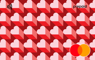 Red and white heart Mastercard gift card shop at Gift Card Store