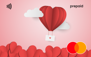Red heart-shaped hot air balloon Mastercard gift card shop at Gift Card Store