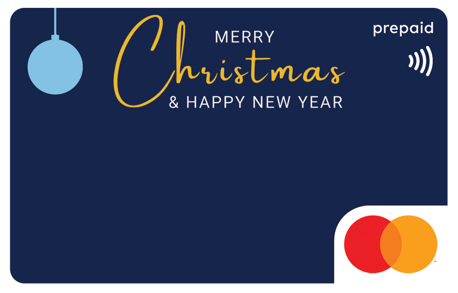 'Merry Christmas & Happy New Year' Mastercard gift card shop at Gift Card Store