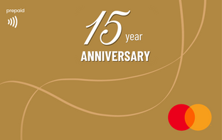 15th Work Anniversary Gift Card