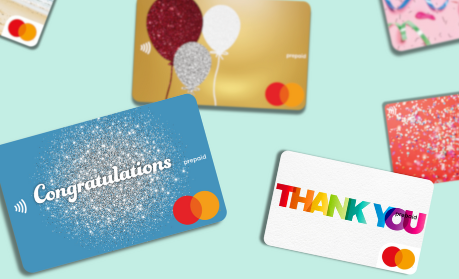 Homepage BAU business banner displaying Mastercard Gift Cards