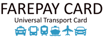 Logo of FAREPAY CARD with icons for various transport modes on a white background