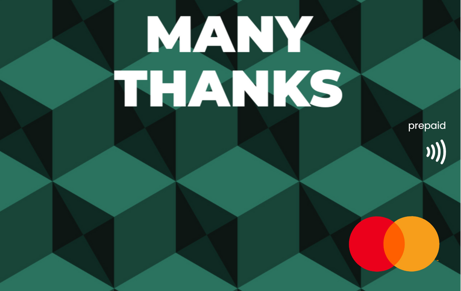 Many Thanks Emerald Mastercard Gift Card