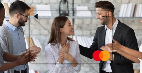 Employee rewards featured on a Mastercard Personalised Gift Card 