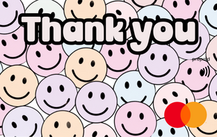Thank You Smiley Gift Card from Gift Card Store, accepted everywhere 