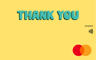 Thank You Yellow Gift Card - Gift Card Store