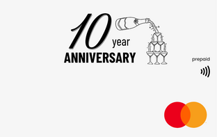 10th Work Anniversary Gift Card