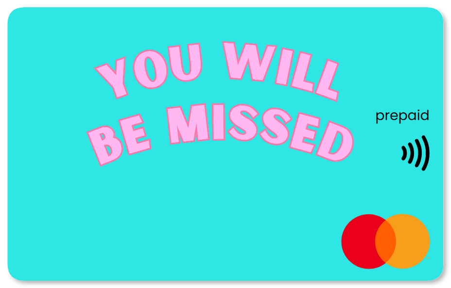 Mastercard gift card to say miss you shop at Gift Card Store