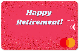  'Happy Retirement!' Mastercard gift card  shop at Gift Card Store
