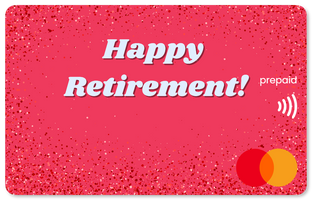  'Happy Retirement!' Mastercard gift card  shop at Gift Card Store
