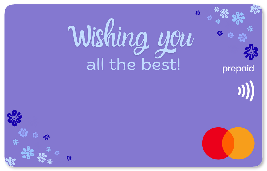 Prepaid Mastercard gift card for farewell and goodbye shop at Gift Card Store