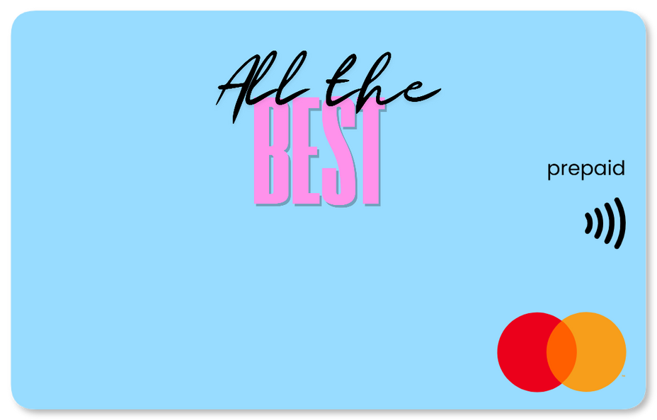  'All the Best' Mastercard gift card  shop at Gift Card Store