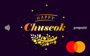 Happy Chuseok Mastercard gift card shop at Gift Card Store