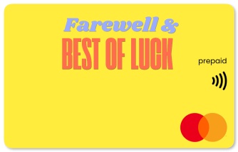 Farewell and Best of Luck Gift Card